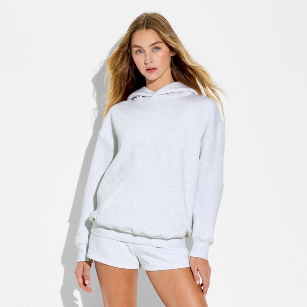 Wild Fable - Women's Hooded Oversized Pullover Sweatshirt - Wil Gray - Picture 2 of 3